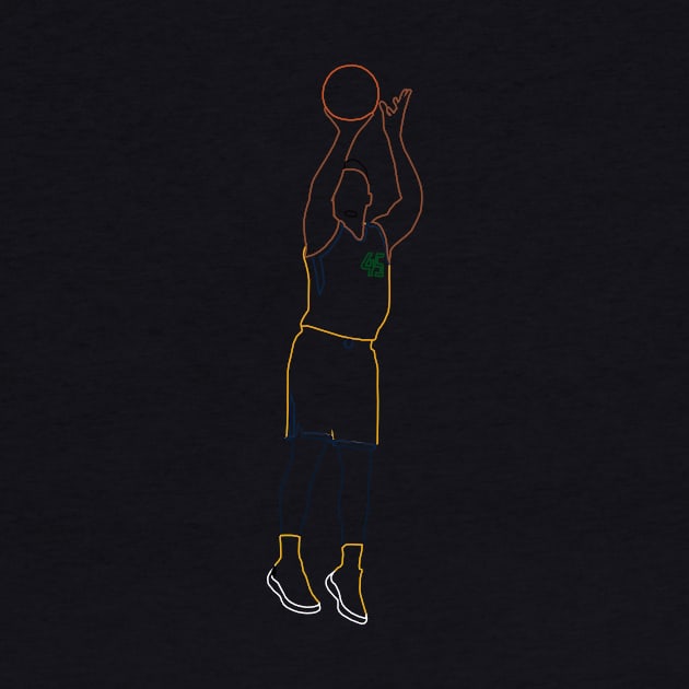 Donovan Mitchell Jumpshot Neon by xRatTrapTeesx